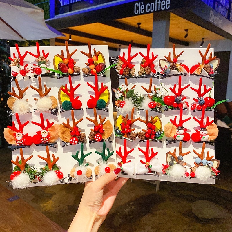 Kẹp tóc - băng đô cài tóc Noel mừng Giáng Sinh siêu kute , mẫu xinh giá rẻ phong cách Hàn