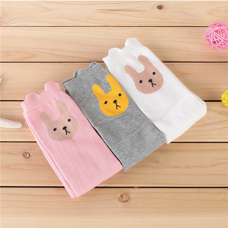 Vớ cotton dài họa tiết mèo xinh xắn cho bé