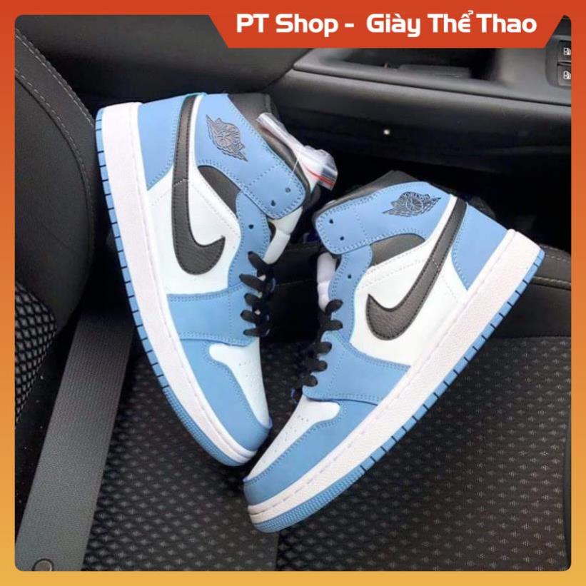 [FreeShip - Hàng SỊn Sò] Giày thể thao air JD1 xanh dương cao cổ, Giày sneaker  jodan 1 high university blue