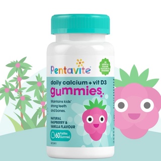 Hàng Úc Kẹo dẻo Pentative daily calcium vit D3 gummies