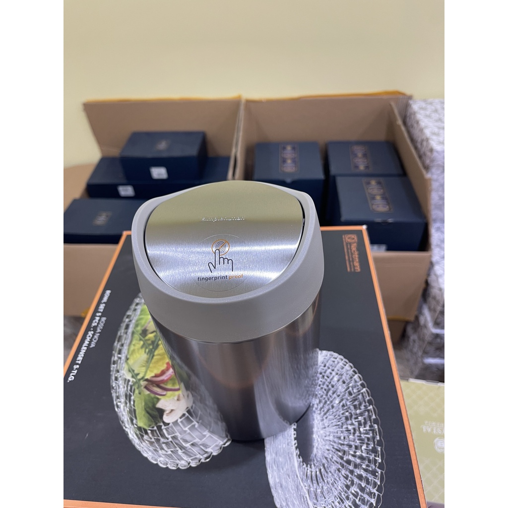 Thùng rác mini cao cấp cho bàn trang điểm Simplehuman 1,5l - Hàng chính hãng mua tại Đức