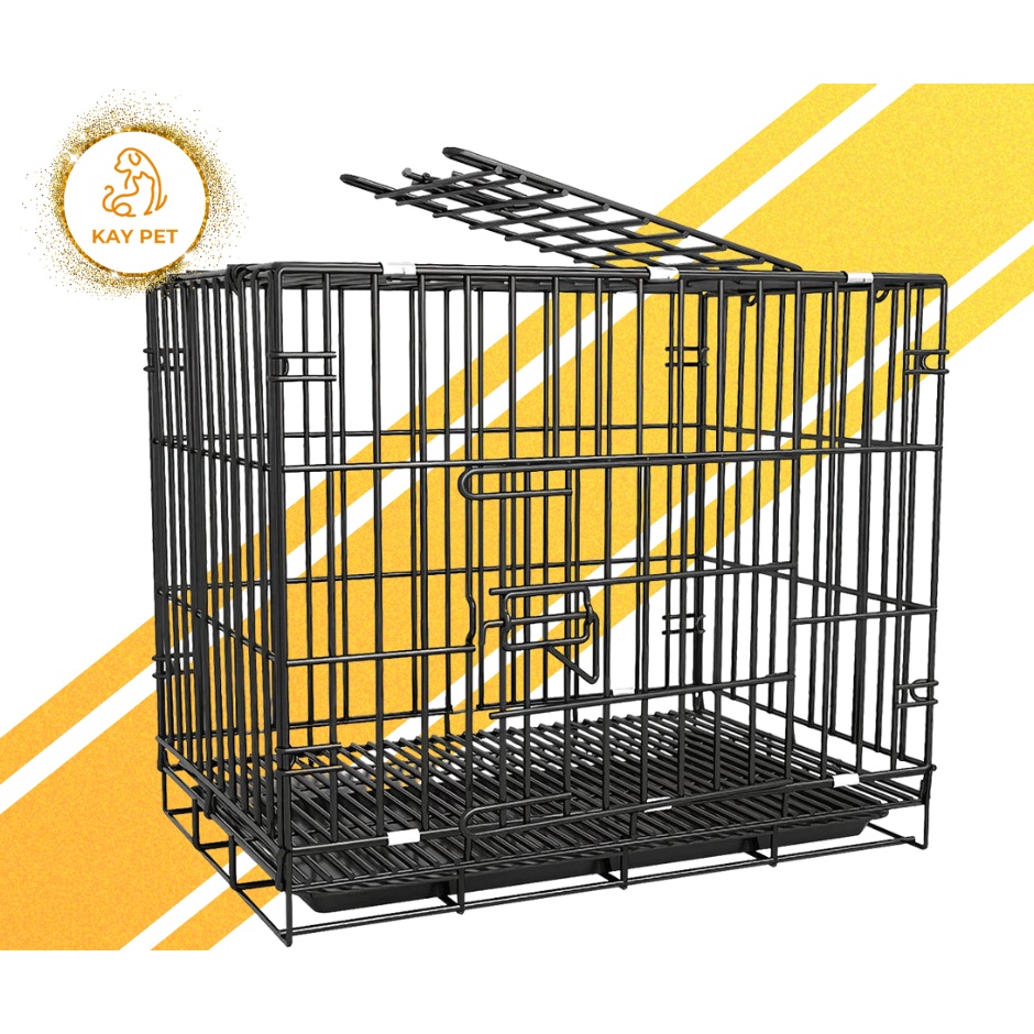 Chuồng sắt chó thú cưng - vân đá sơ tĩnh điện Full size