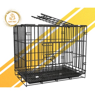 Chuồng sắt chó thú cưng - vân đá sơ tĩnh điện Full size