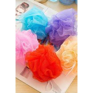 Bông tắm dạng tròn size 10*10cm siêu mềm mịn bông tắm tròn