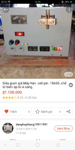 Máy hàn cell pin.hàn kẽm 0.15 đến 0.2mm