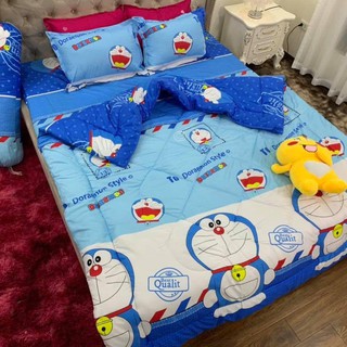 Chăn phao siêu nhẹ họa tiết đơn giản Mẫu DOREMON TEM THƯ