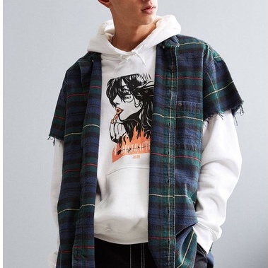 Áo sơ mi caro - flannel tay ngắn (cộc tay) secondhand (2hand)- [𝐅𝐑𝐄𝐄 𝐒𝐇𝐈𝐏] - vintage, cổ điển