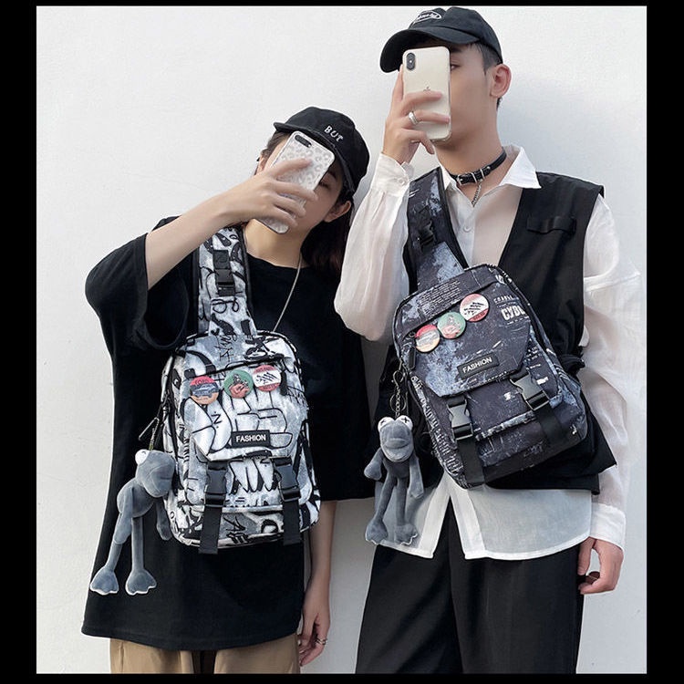 Túi Đeo Chéo Ngực Cỡ Lớn Phong Cách Đường Phố Nhật Bản Cá Tính Cho Nam