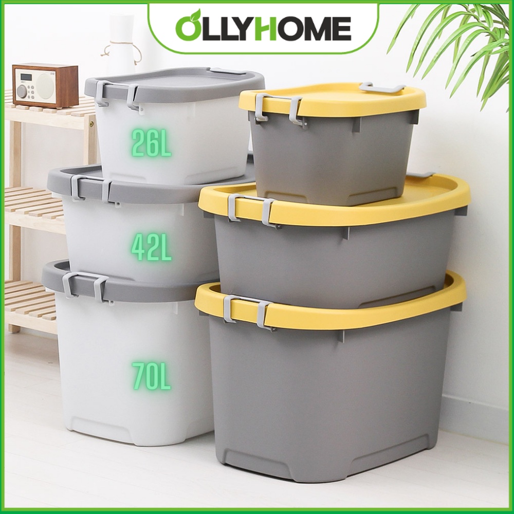 Thùng Nhựa Đựng Đồ Có Nắp, Thùng Đựng Đồ Chơi Trẻ Em Dung Tích 26L-42L-70L Nhựa Kopellen Cao Cấp Ollyhome