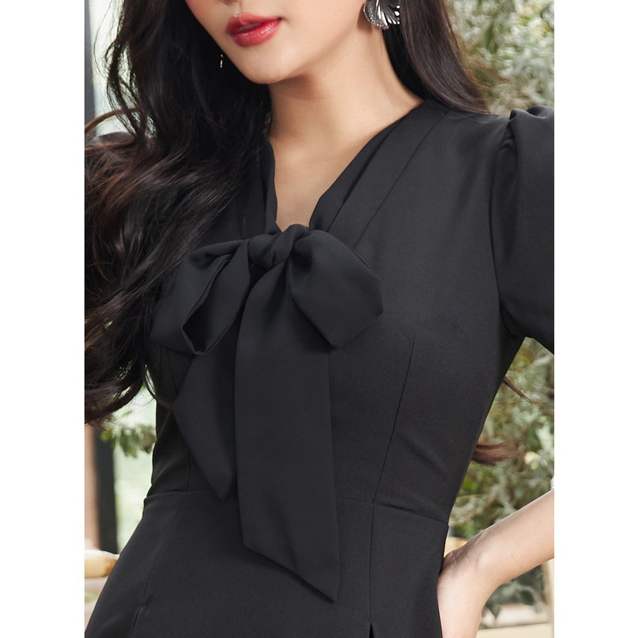Đầm xòe nơ buộc cổ DEA1205 | BigBuy360 - bigbuy360.vn