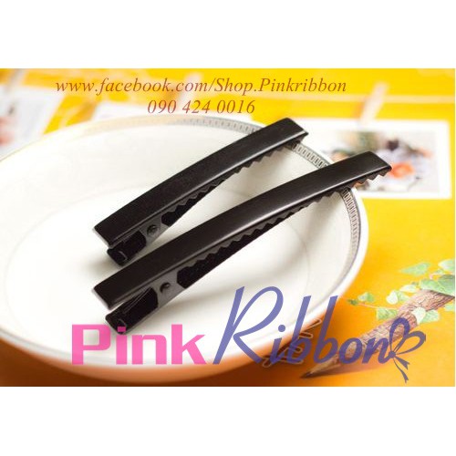 Kẹp cá sấu đen mờ cao cấp - SET 5C