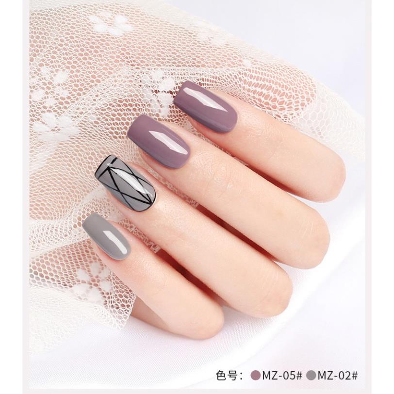 Sơn Gel AS vỏ đen Mã MZ ( Cam Kết Chính Hãng - làm khô sơn gel bằng máy hơ uvled )