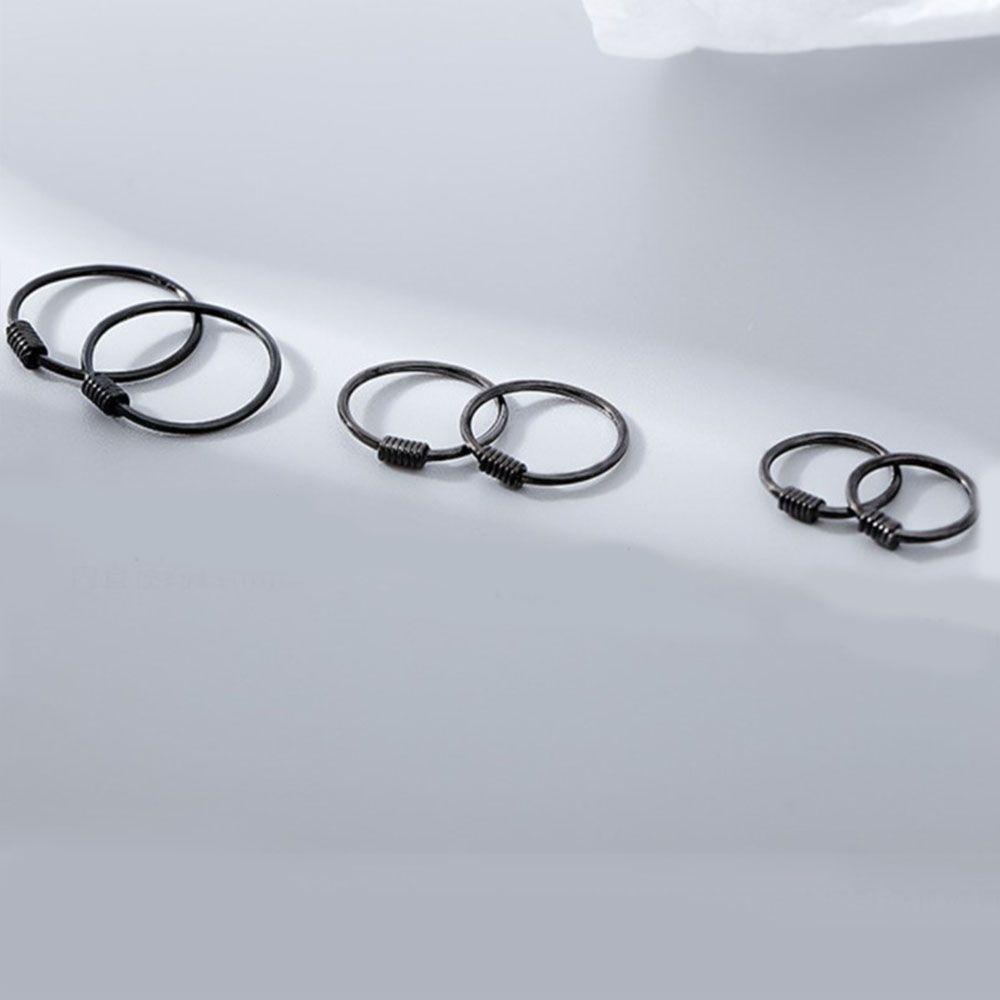 Bông Tai Tròn Phong Cách Hàn Quốc Dành Cho Nam Nữ|Khuyên Tai Dạng Vòng Thời Trang Dành Cho Nữ