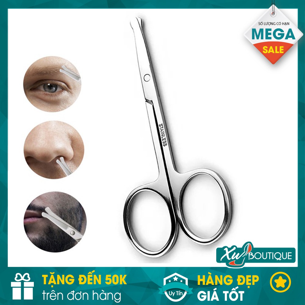 Kéo Mũi Tròn Inox Meilamei Cắt Tỉa Tóc, Lông Mũi, Lông Mi, Lông Mày An Toàn