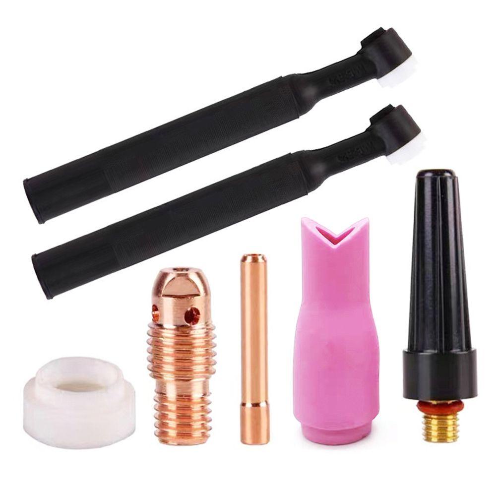 LONTIME Bộ 10 Phụ Kiện Vòi Sứ Hàn Argon Arc TIG 90° Phụ Kiện Gắn Góc Bên Trong Xe Hơi Tiện Dụng