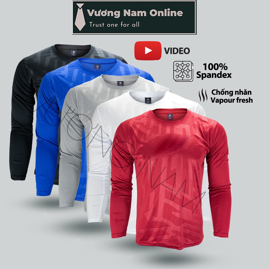 ÁO THUN NAM DÀI TAY - ÁO GIỮ NHIỆT - ÁO CHỐNG NẮNG - VẢI THUN 100% CO GIÃN 4 CHIỀU - CÓ SIZE TỪ 40KG - 75KG