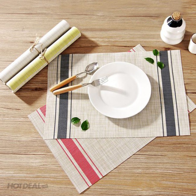 [ĐẸP XỊN] Tấm lót bàn ăn Bamboo placemat bằng tre tự nhiên nhiều màu 2021