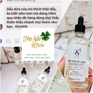 [SAM NATURAL] DẦU DỪA ÉP LẠNH NGUYÊN CHẤT