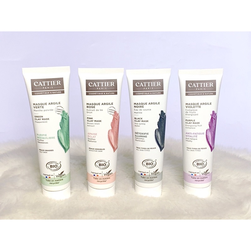 Mặt nạ phục hồi da Cattier violet tím 100ml