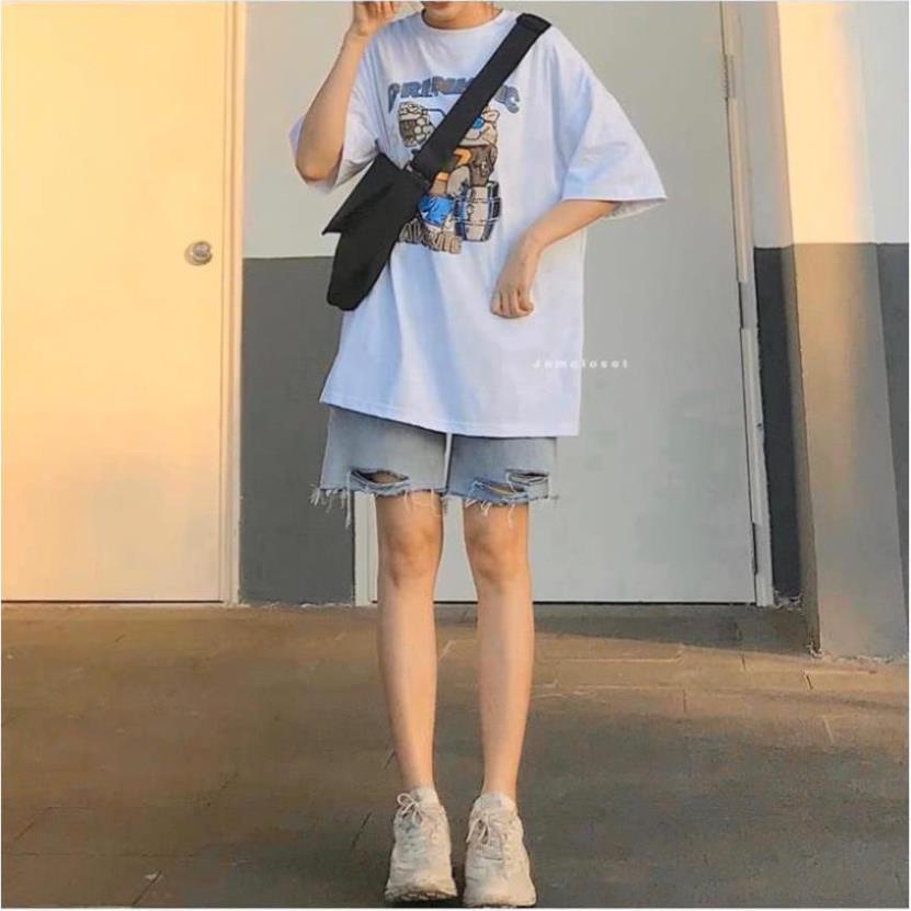 Quần Short Jean Rách Nữ 🌸 Quần jeans lửng dáng suông shorts rách ngắn Ulzzang SIÊU HOT 🌸 !