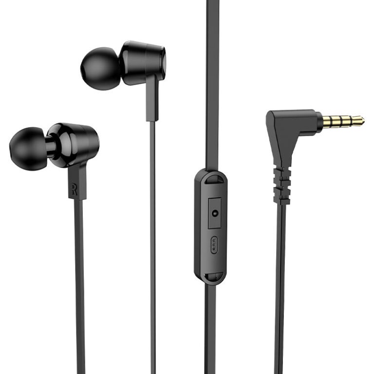 Tai nghe có dây dẹt HOCO giắc cắm 3.5mm có mic jack vuông tiện lợi dùng cho samsung xiaomi ...