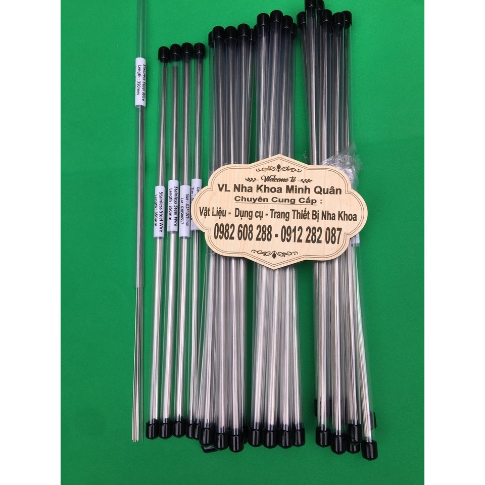 Dây cung chỉnh nha ss thằng,vật liệu chỉnh nha dùng trong nha khoa 16x16,16x22,17x25.12.14.16