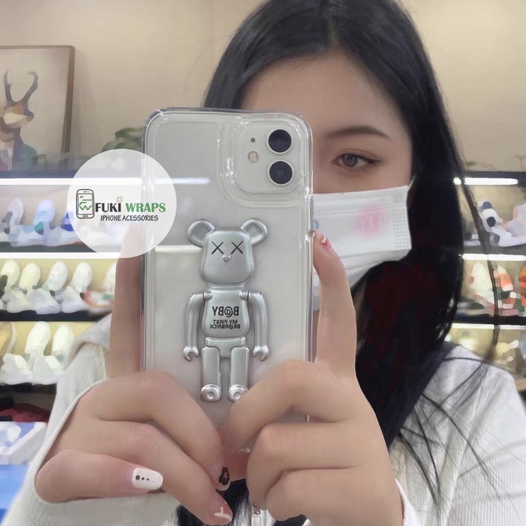 Ốp Lưng Gấu Trong Suốt Dành Cho 13prm , 12prm , 11prm , x , xsm  - FukiShop