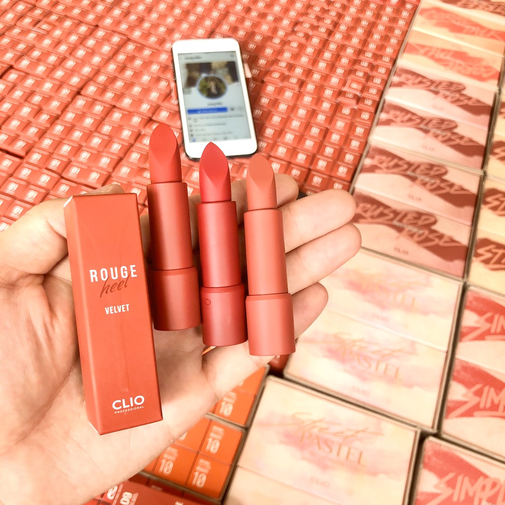 {THANH LÝ} Son Thỏi Lì Clio Rouge Heel Velvet 3.4g | BigBuy360 - bigbuy360.vn