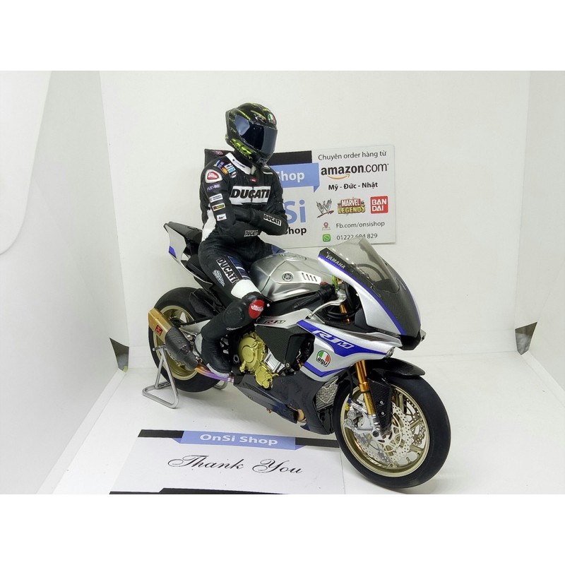 Mô hình nhân vật kèm nón   DUCATI handmade  tỉ lệ 1/12