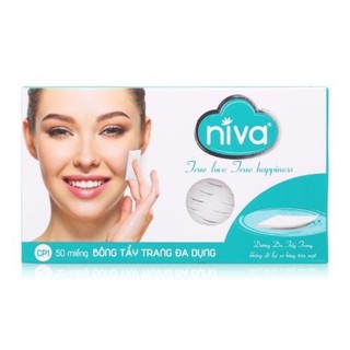 Bông Tẩy Trang Niva 50 miếng