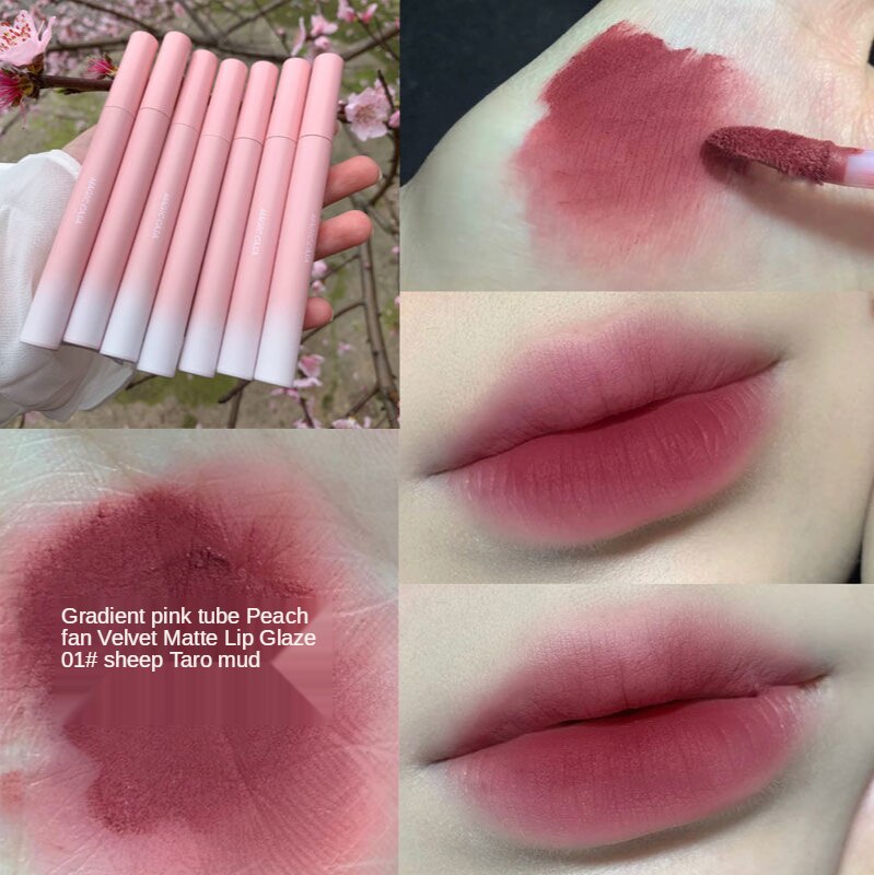 [New product] Matte lipstick, soft and smooth like velvet, waterproof, moisturizing, lipstick for women, does not fade