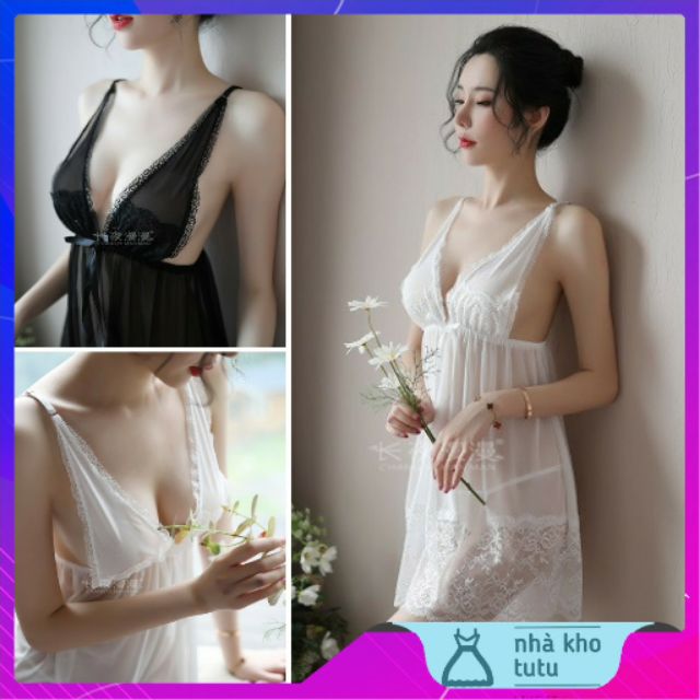 Đầm ngủ cao cấp xuyên thấu mềm mịn L036