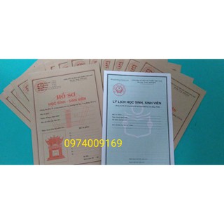 Hồ sơ hoc sinh sinh viên (10 bộ )