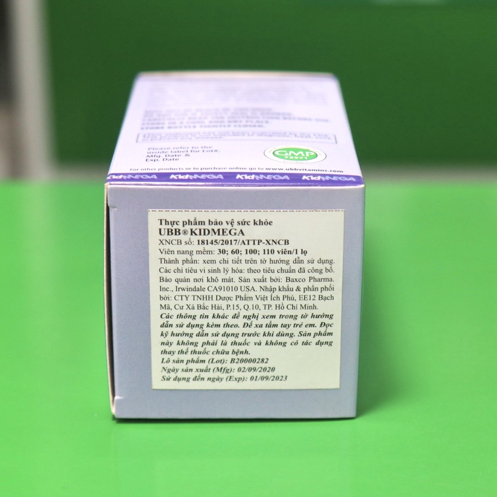 (Có bill) Kidmega UBB - Hỗ trợ bổ sung vitamin và khoáng chất giúp trẻ phát triển trí não