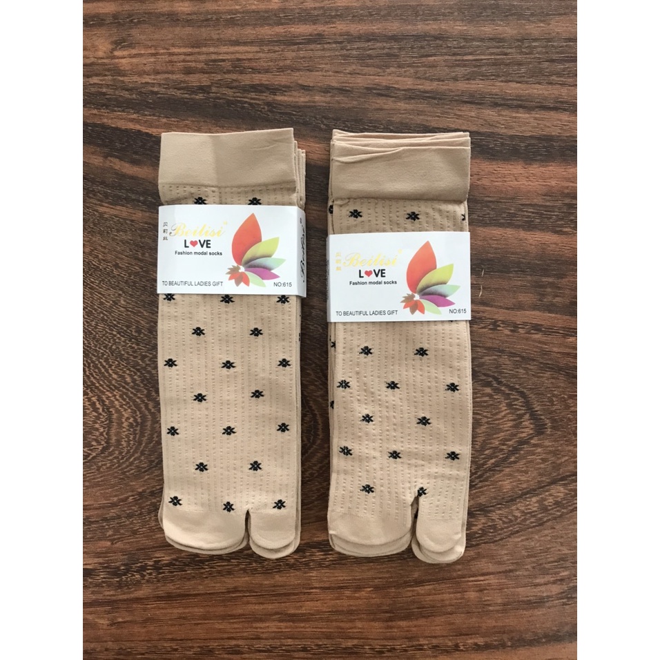 [HCM]Combo 5 hoặc 10 đôi vớ da nữ  họa tiết bông nhiều màu lựa chọn  thun dày cotton 100% co giãn tốt  thương hiệu ALAN