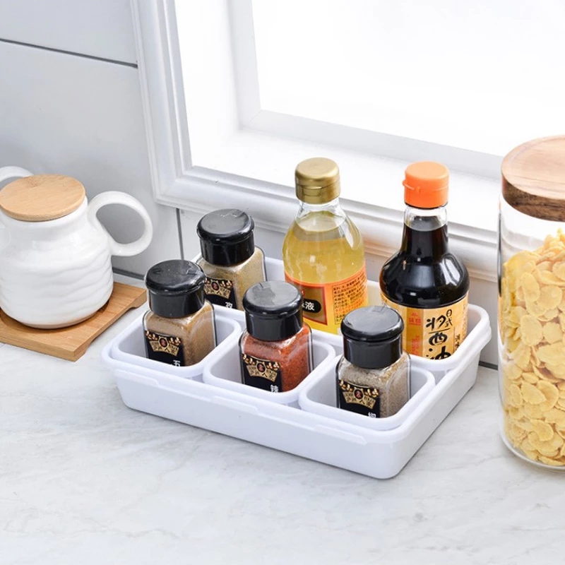 Set 8 hộp đựng đồ dùng để bàn tiện dụng cho nhà bếp/ văn phòng