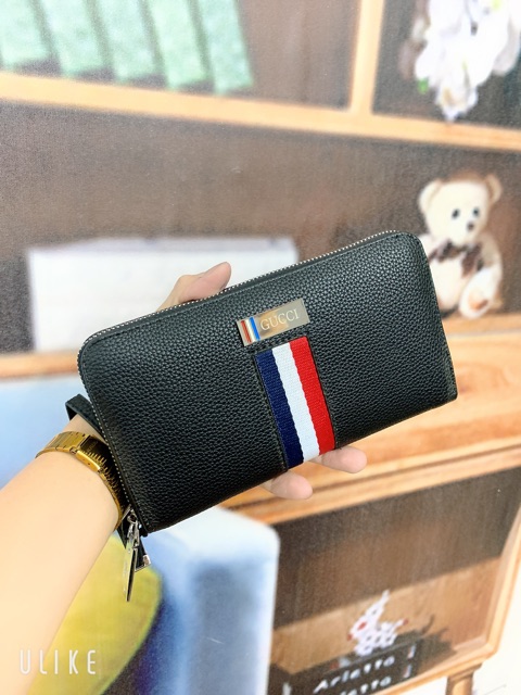 Free ship_Xả khoClucth cầm tay nam nữ. Ví da cầm tay cao cấp. Ví da dài bản to.