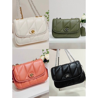 [Hinh thật ] Túi nữ Coach Madison pillow 24 da chần mềm