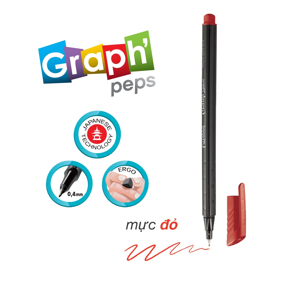 MAPED - Viết kim Graph' Peps 11 màu sắc - 1 cây [Chính hãng]