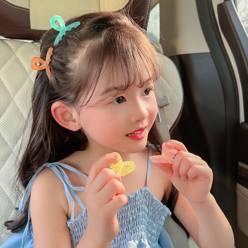 Kẹp mái tóc càng cua nhỏ 4.5cm xoắn màu sắc dễ thương K68