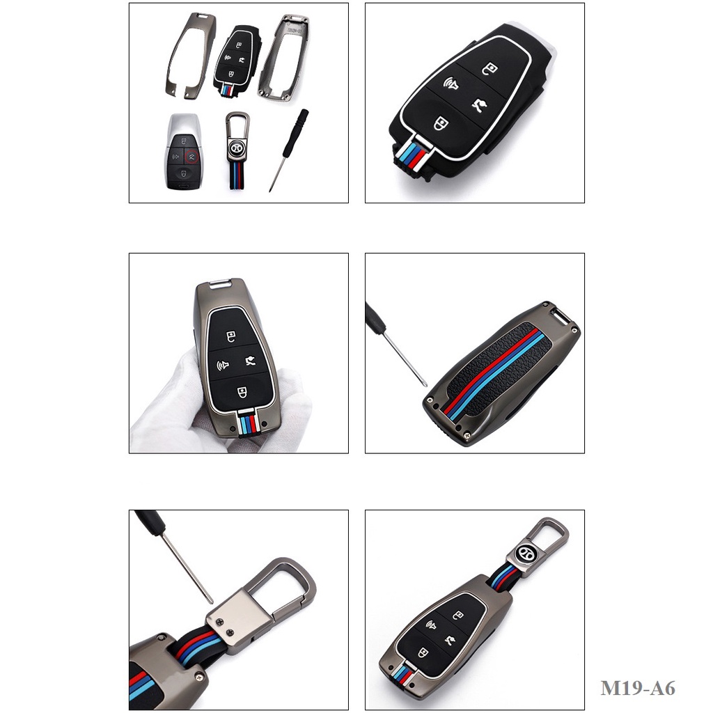 Vỏ ốp khoá xe hơi - Bọc chìa smartkey ô tô Beijing X7 - M19-A6