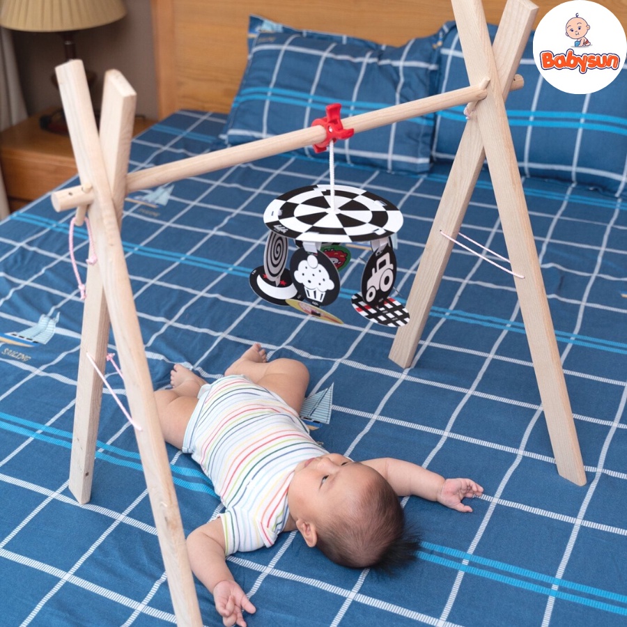 Kệ Chữ A Gỗ Sồi Nga- Đồ Chơi An Toàn Phát Triển Giác Quan Cho Bé- SHIP HOẢ TỐC NỘI THÀNH