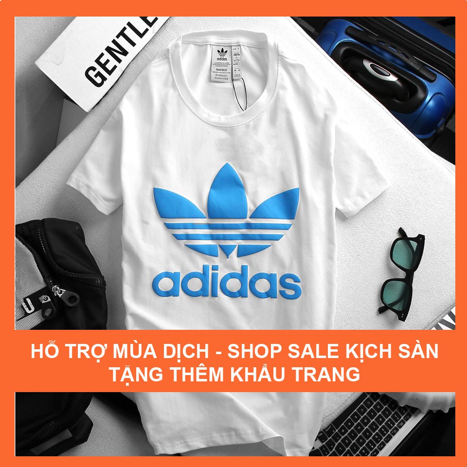 Áo thun in hình không cổ Nam Nữ Unisex. Áo thun ngắn tay. Áo phông tay ngắn - D.A xanh