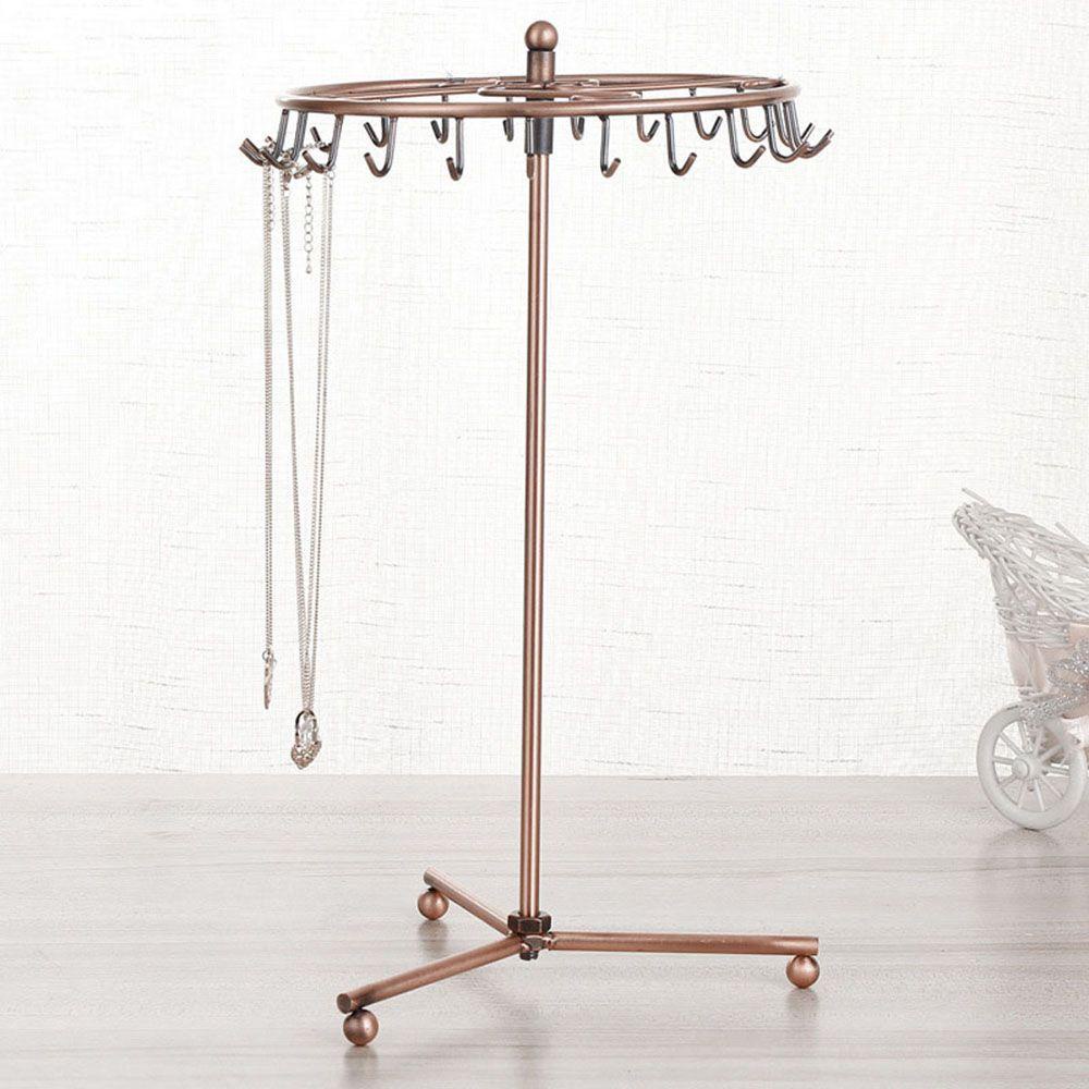 MXGOODS Giá Treo Trang Sức Để Bàn Xoay Được 23 Móc Sáng Tạo