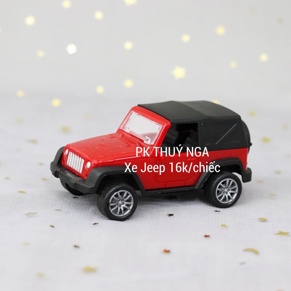 Xe ô tô jeep trang trí bánh kem