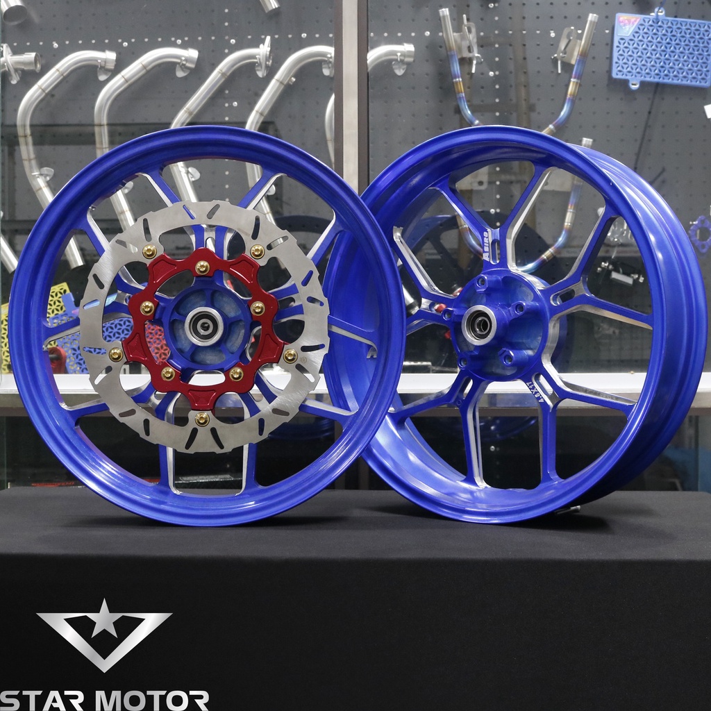 Vành Asio nhôm CNC bản lớn 3.5 - 4.5 dành cho Exciter 150