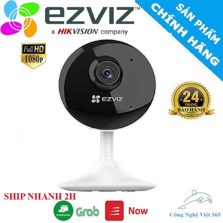 Camera wifi Ezviz C1C B 1080P Đàm thoại 2 chiều ,Tích hợp míc thu âm thanh, FHD ,Góc Siêu Rộng - BẢO HÀNH 24 Tháng