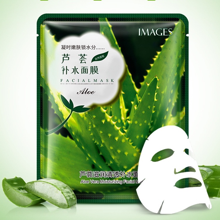 Mặt nạ trái cây cấp ẩm dưỡng da Images mix 5 vị nha đam, oliu, lavender, lựu, cherry