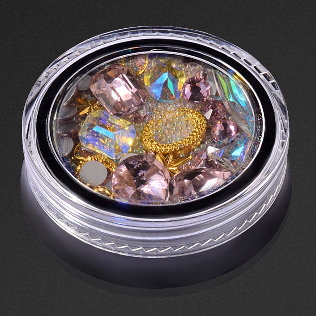 [Hàng mới về] Hộp đá trang trí móng tay nghệ thuật 3D