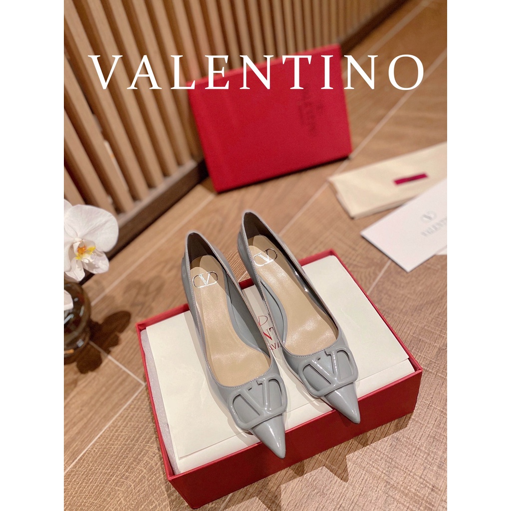 Giày cao gót nữ da thật thời trang cao cấp Valentino thiết kế tinh tế, phong cách thanh lịch